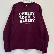 Load image into Gallery viewer, Cheesy Eddie's Bakery Sweatshirt Shirt - Maroon
